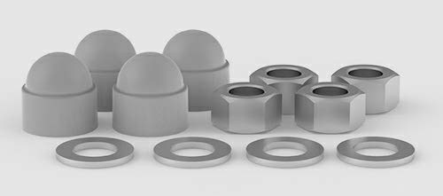 Elementy złączne M24 z kapturkami szarymi